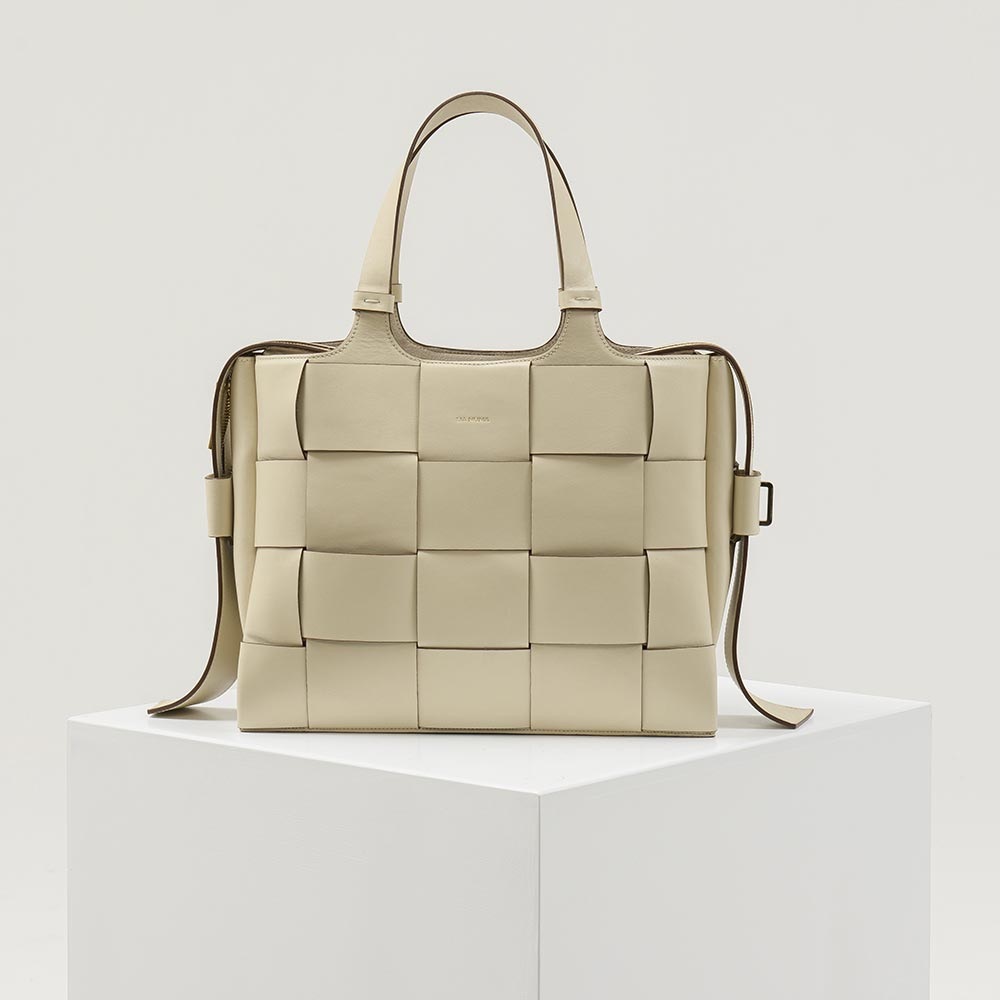 Lia Numa Cream Tote Bag